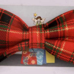 Dog Bow Tie-Red Plaid