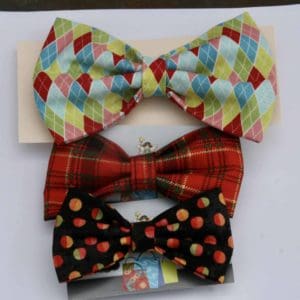 Dog Bow Tie-Green and Blue Plaid