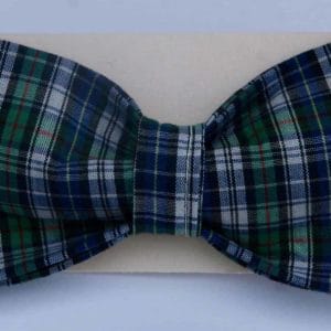 Dog Bow Tie-Green and Blue Plaid