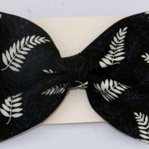 Dog Bow Tie-Silver Fern