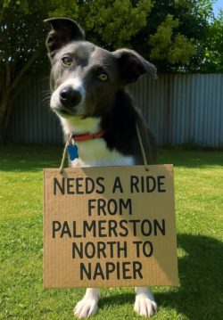 🐾 Transport needed 🐾 We are seeking transport for Pip from Palmerston North to Napier. Will you be traveling after July 29th with available space for a beautiful passenger? Although our ideal travel date is after the 29th, we are willing to consider earlier. To coordinate, please email adoptionsrwd@gmail.com or message this page with your contact number and travel plans. This post will be updated once transport has been secured.